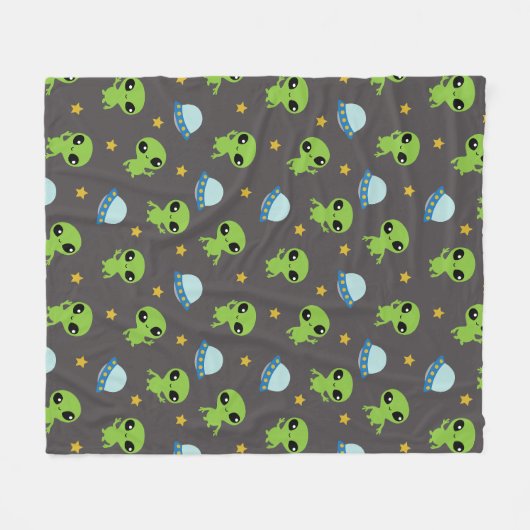 Aliens Fleece Blanket Deken (Voorkant (Horizontaal))