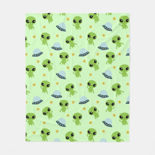 Aliens Fleece Blanket Deken (Voorkant)