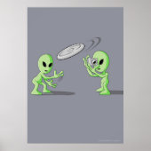 Aliens Frisbee UFO Hoax Poster (Voorkant)