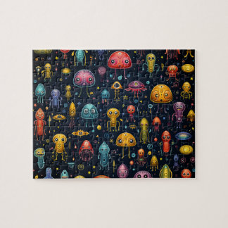 Aliens Fun Puzzel
