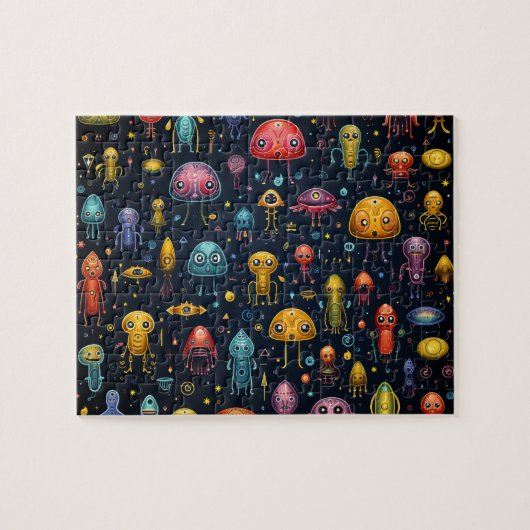 Aliens Fun Puzzel (Horizontaal)
