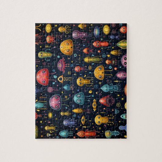 Aliens Fun Puzzel (Verticaal)