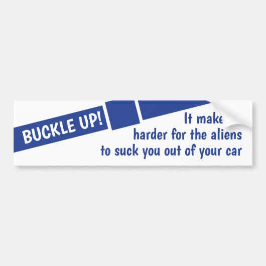 Aliens gaan je opsluiten. bumpersticker (Voorkant)