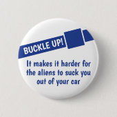 Aliens gaan je opsluiten. ronde button 5,7 cm (Voorkant)