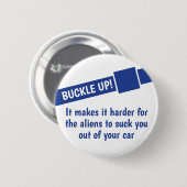 Aliens gaan je opsluiten. ronde button 5,7 cm (Voorkant /achterkant)