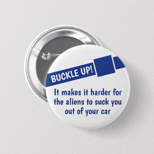 Aliens gaan je opsluiten. ronde button 5,7 cm (Voorkant /achterkant)