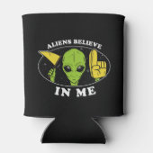 Aliens geloven in mij blikjeskoeler (Achterkant)