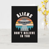 Aliens geloven niet in jou kaart (Gele Bloem)