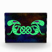 Aliens getwijnd (Aliens en Keltische Knot) Fotoblokken (Voorkant)