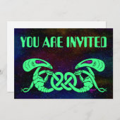 Aliens getwijnd (Aliens en Keltische Knot) Kaart (Voorkant / Achterkant)