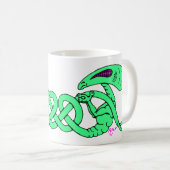 Aliens getwijnd (Aliens en Keltische Knot) Koffiemok (Voorkant rechts)