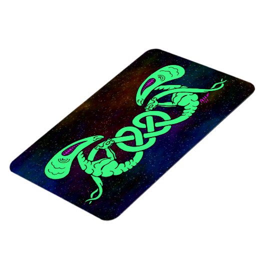 Aliens getwijnd (Aliens en Keltische Knot) Magneet (Linkerzijde)