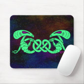 Aliens getwijnd (Aliens en Keltische Knot) Muismat (Met muis)