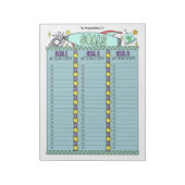 Aliens Goal Planner Aangepast Notitieblok (Linkerzijde)