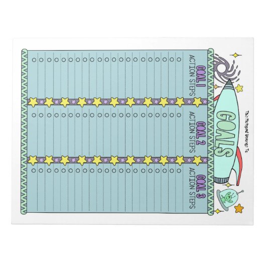 Aliens Goal Planner Aangepast Notitieblok (Voorkant)