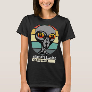 Aliens Head Cryptocurrency Trader Futures Funny Bi T-shirt