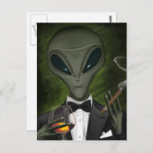 Aliens hebben Briefkaart V1 van klasse (Voorkant / Achterkant)
