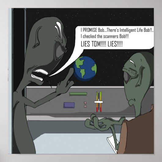 Aliens hebben intelligent leven gevonden? poster (Voorkant)
