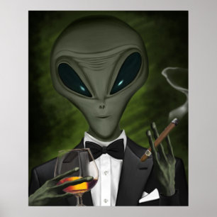 Aliens hebben klasse V1 Poster