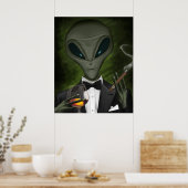 Aliens hebben klasse V1-Poster Poster (Keuken)