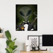 Aliens hebben klasse V1-Poster Poster (Thuiskantoor)