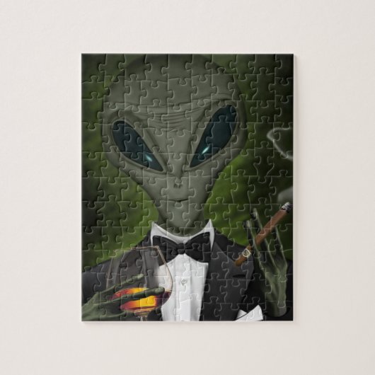 Aliens hebben klasse V1-puzzel Legpuzzel (Verticaal)