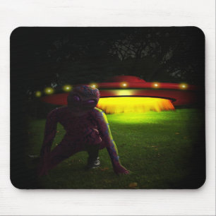 Aliens hebben Mousepad geland Muismat