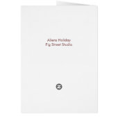 Aliens Holiday, tekst bewerken (Achterkant)