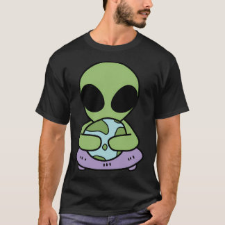Aliens houden van planeet Aarde T-shirt