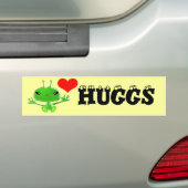 Aliens Huggs Bumpersticker (Op auto)