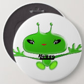 Aliens Huggs Ronde Button 6,0 Cm (Voorkant /achterkant)