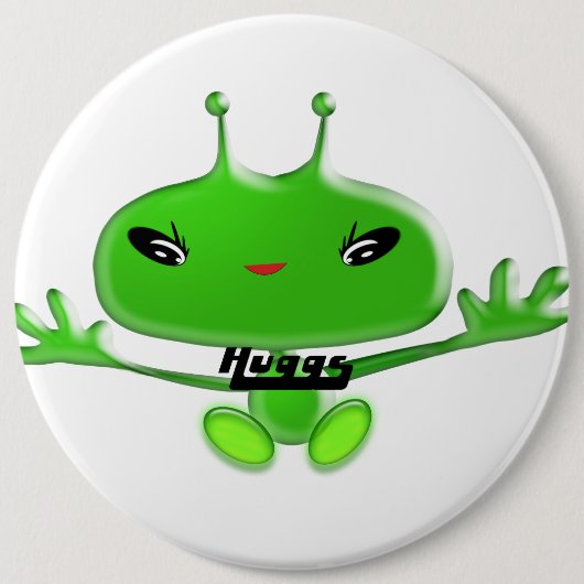 Aliens Huggs Ronde Button 6,0 Cm (Voorkant)
