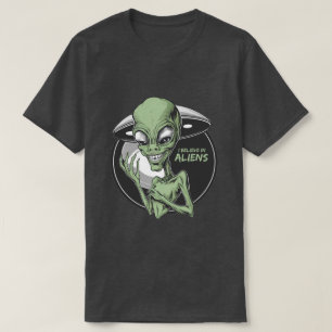 Aliens - ik geloof in buitenaardse wezens t-shirt