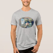 Aliens in First Class Tri-Blend Shirt (Voorkant)