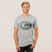 Aliens in First Class Tri-Blend Shirt (Voorkant volledig)