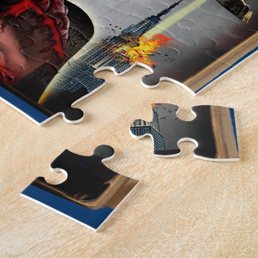 Aliens in mijn brein Pulp Hoesje Style Puzzle Legpuzzel (Zijkant)