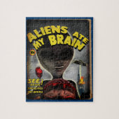 Aliens in mijn brein Pulp Hoesje Style Puzzle Legpuzzel (Verticaal)