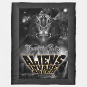 Aliens Invade 4 Beer Galaxy Attack Fleece Deken (Voorkant)