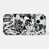 aliens iPhone 15 case (Achterkant horizontaal)