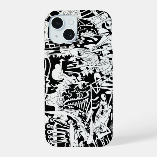 aliens iPhone 15 case (Achterkant)