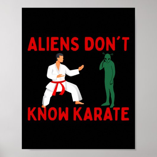 Aliens kennen Karate 2 niet Poster (Voorkant)