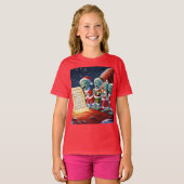 Aliens kerstliederen t-shirt (Voorkant volledig)