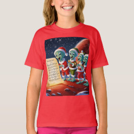 Aliens kerstliederen t-shirt