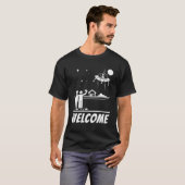 Aliens komen naar UFO welkom T-shirt (Voorkant volledig)