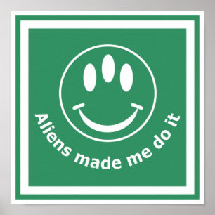 Aliens lieten me het doen poster