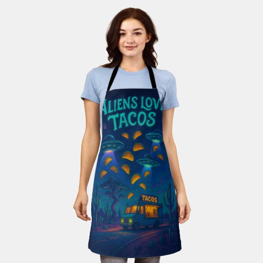 Aliens Love Tacos Schort (Gedragen)