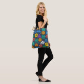 aliens met 8 bits tote bag (Op model)