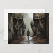 Aliens Next Door: Meisje Met Hoofden Briefkaart (Voorkant / Achterkant)