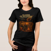 Aliens of asteroïden - wat het snelst is Tri-Blend shirt (Voorkant)