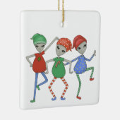 Aliens rock voor Kerstmis #2 Keramisch Ornament (Rechts)